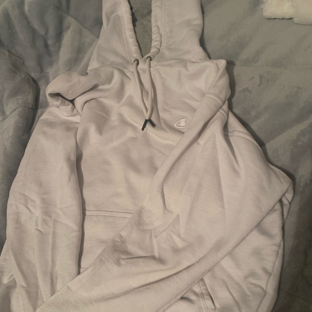 White Champion Hoodie